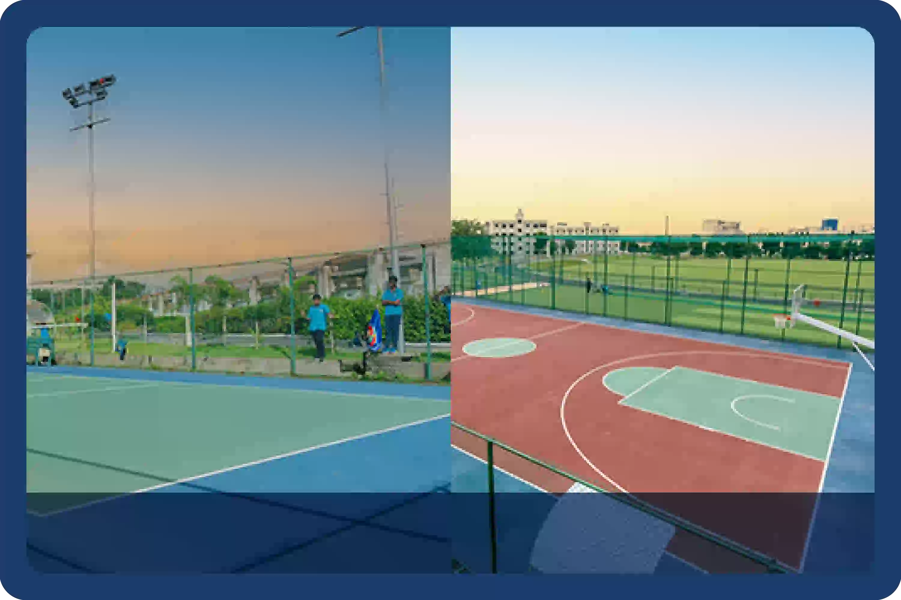 Basketball and Volleyball Courts